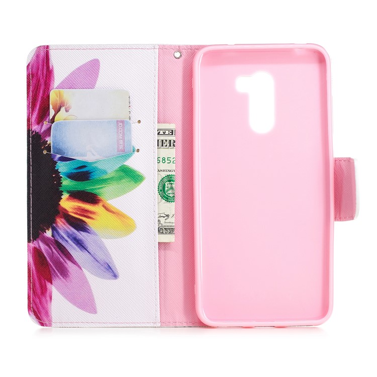 Pattern Printing PU Leather Protection Case with Wallet for Xiaomi Pocophone F1 / Poco F1 (India) - Petals Pattern-8