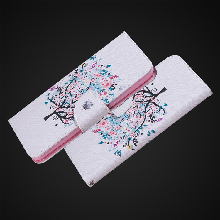 Pattern Printing PU Leather Protection Cell Phone Case with Magnet for Xiaomi Pocophone F1 / Poco F1 (India) - Flowered Tree-9