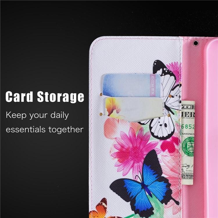 Pattern Printing PU Leather Magnetic Protection Cell Phone Case for Xiaomi Pocophone F1 / Poco F1 (India) - Butterflies and Flowers-11