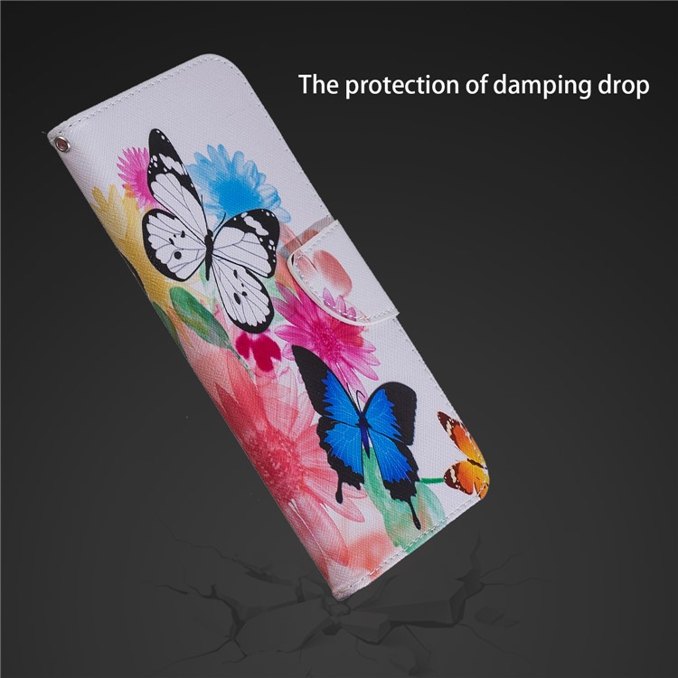 Pattern Printing PU Leather Magnetic Protection Cell Phone Case for Xiaomi Pocophone F1 / Poco F1 (India) - Butterflies and Flowers-12