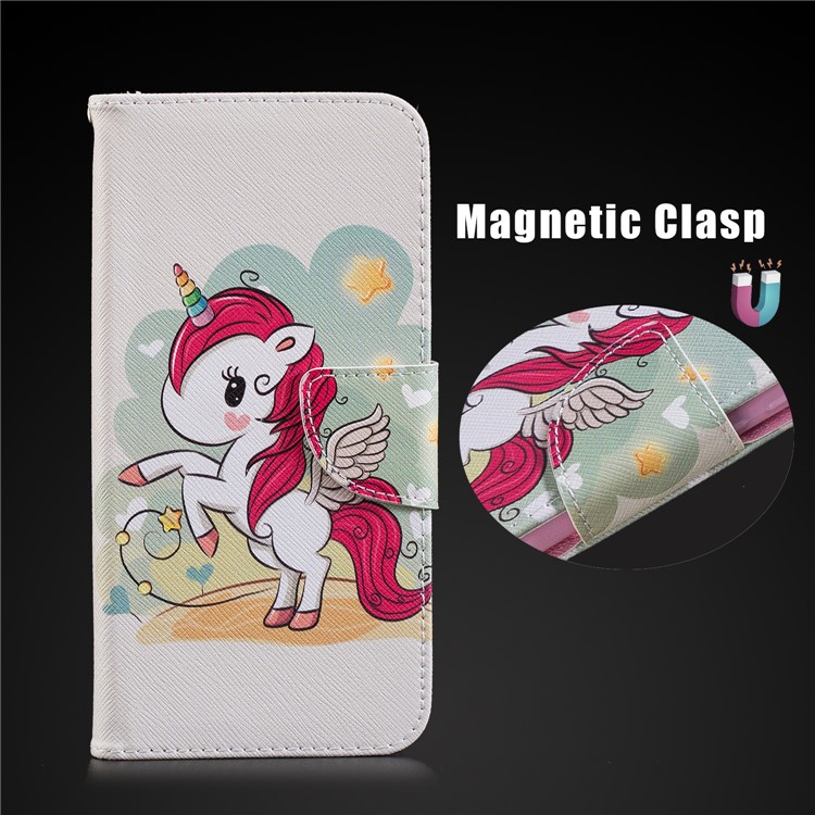 Pattern Printing Leather Wallet Case for Xiaomi Pocophone F1 / Poco F1 in India - Unicorn Pattern-10