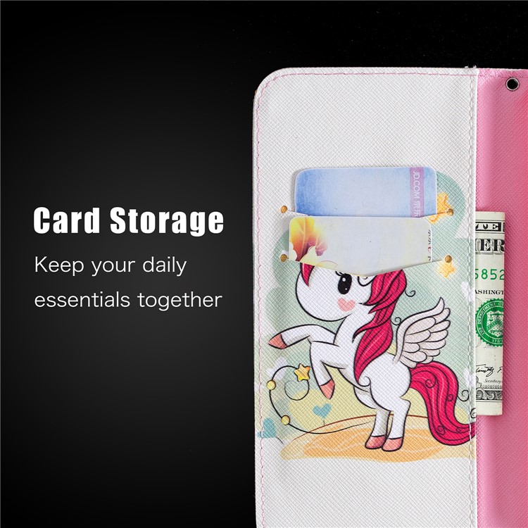 Pattern Printing Leather Wallet Case for Xiaomi Pocophone F1 / Poco F1 in India - Unicorn Pattern-11