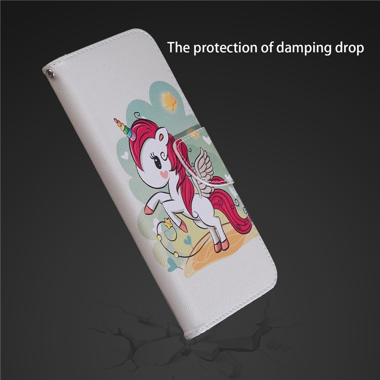 Pattern Printing Leather Wallet Case for Xiaomi Pocophone F1 / Poco F1 in India - Unicorn Pattern-12