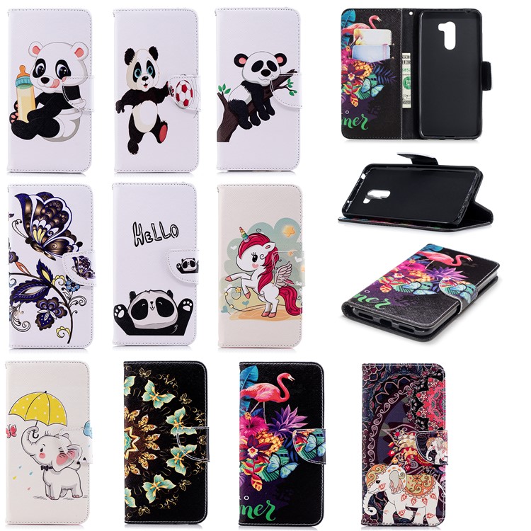 Pattern Printing Leather Wallet Case for Xiaomi Pocophone F1 / Poco F1 in India - Unicorn Pattern-14