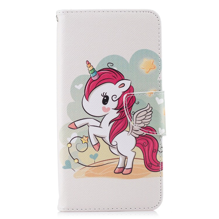 Pattern Printing Leather Wallet Case for Xiaomi Pocophone F1 / Poco F1 in India - Unicorn Pattern-2