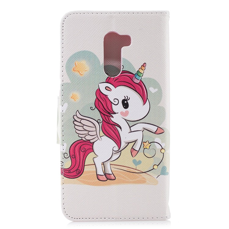 Pattern Printing Leather Wallet Case for Xiaomi Pocophone F1 / Poco F1 in India - Unicorn Pattern-3