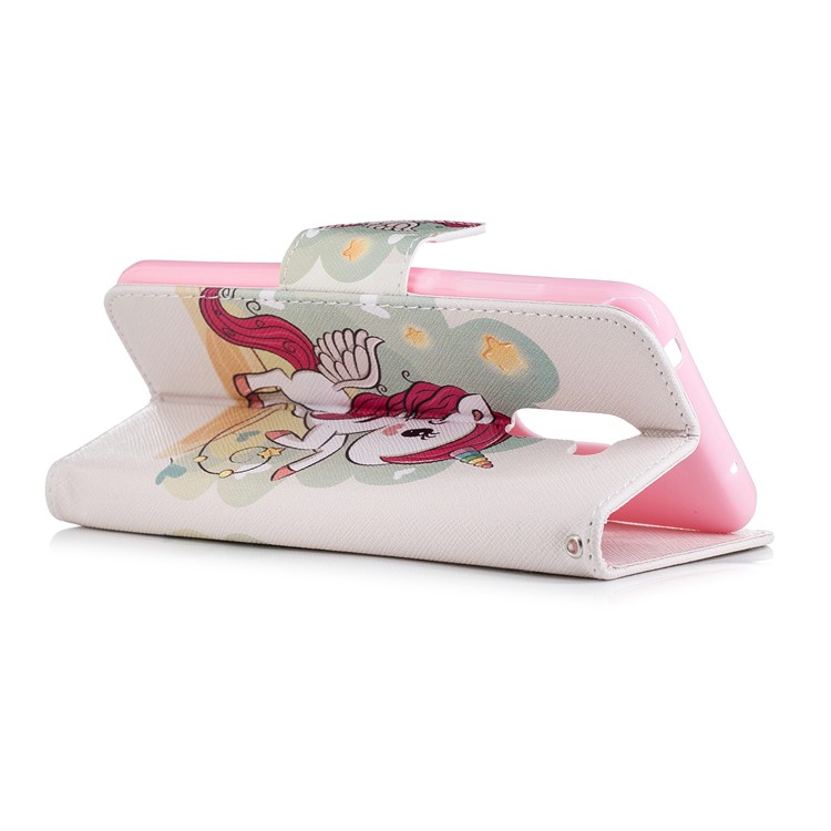 Pattern Printing Leather Wallet Case for Xiaomi Pocophone F1 / Poco F1 in India - Unicorn Pattern-4