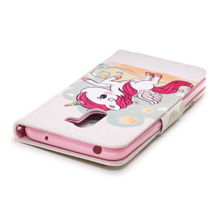 Pattern Printing Leather Wallet Case for Xiaomi Pocophone F1 / Poco F1 in India - Unicorn Pattern-7