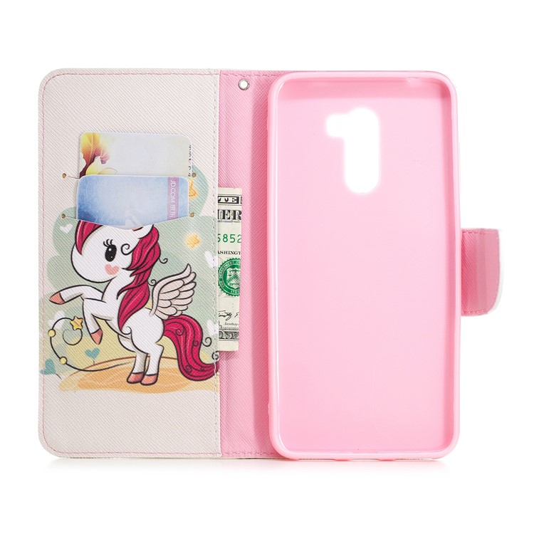 Pattern Printing Leather Wallet Case for Xiaomi Pocophone F1 / Poco F1 in India - Unicorn Pattern-8