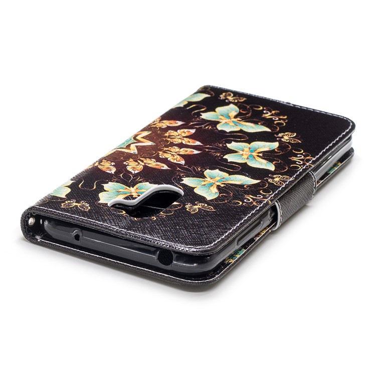 Pattern Printing Leather Wallet Shell for Xiaomi Pocophone F1 / Poco F1 in India - Colorized Butterfly-7