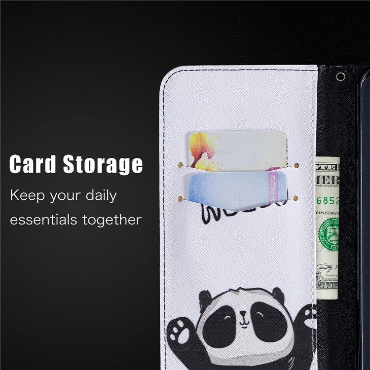 Pattern Printing Wallet Leather Stand Case for Xiaomi Pocophone F1 / Poco F1 in India - Cute Panda-11