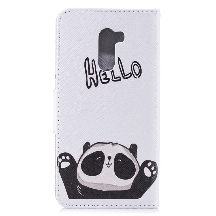 Pattern Printing Wallet Leather Stand Case for Xiaomi Pocophone F1 / Poco F1 in India - Cute Panda-3