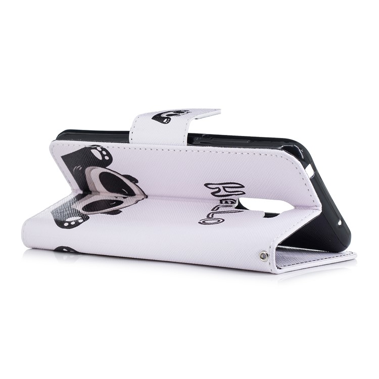 Pattern Printing Wallet Leather Stand Case for Xiaomi Pocophone F1 / Poco F1 in India - Cute Panda-4