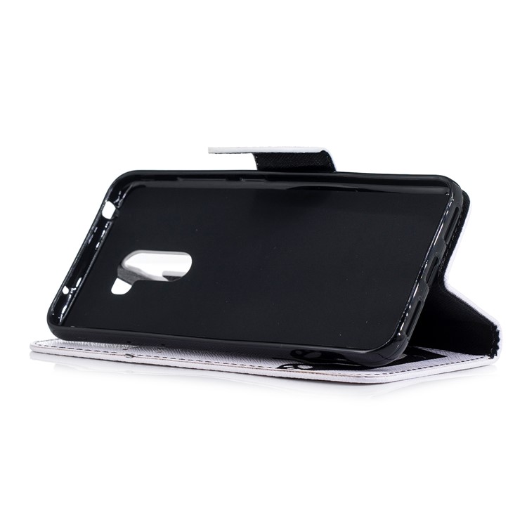 Pattern Printing Wallet Leather Stand Case for Xiaomi Pocophone F1 / Poco F1 in India - Cute Panda-5