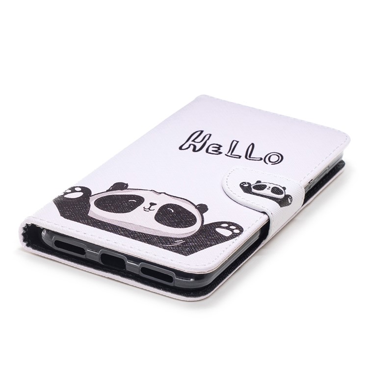 Pattern Printing Wallet Leather Stand Case for Xiaomi Pocophone F1 / Poco F1 in India - Cute Panda-6