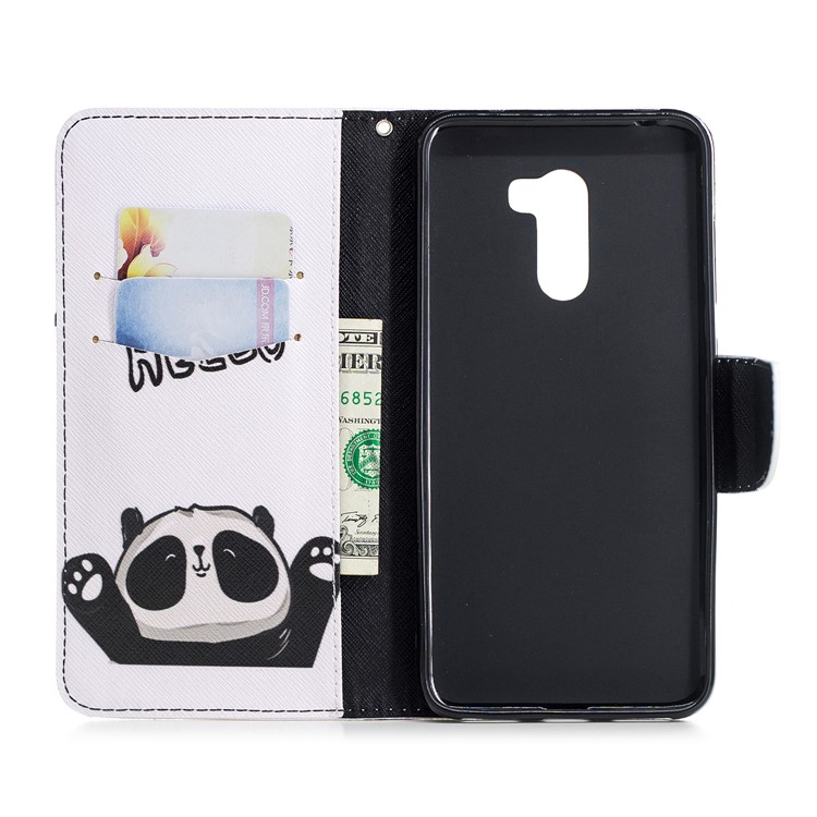Pattern Printing Wallet Leather Stand Case for Xiaomi Pocophone F1 / Poco F1 in India - Cute Panda-8