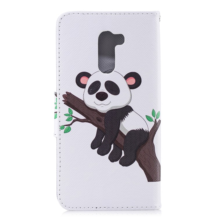 Pattern Printing Wallet Leather Stand Cover for Xiaomi Pocophone F1 / Poco F1 in India - Panda Climbing Tree-3