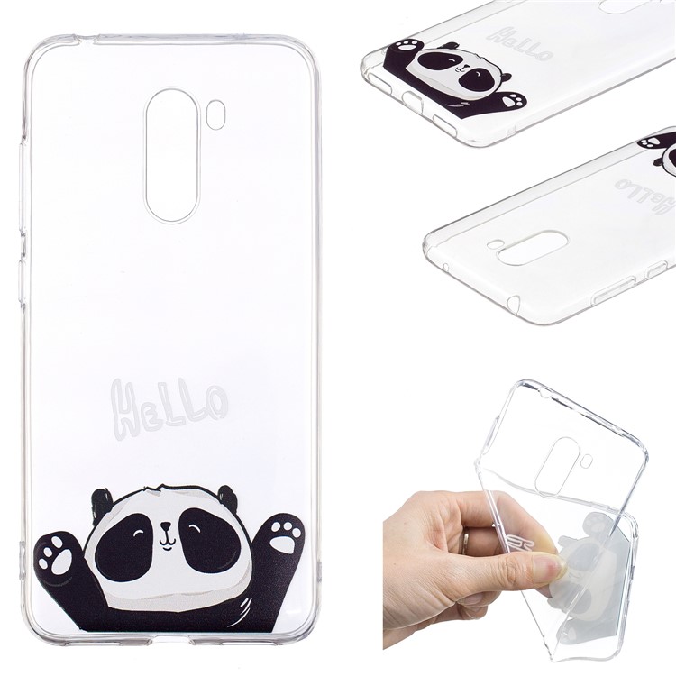 Pattern Printing Soft TPU Cover for Xiaomi Pocophone F1 / Poco F1 (India) - Hello-1