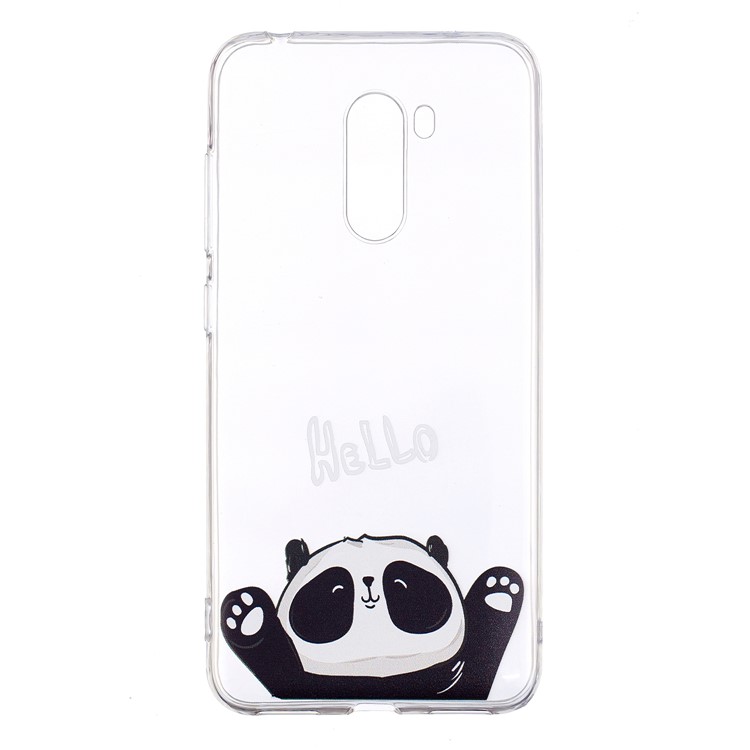 Pattern Printing Soft TPU Cover for Xiaomi Pocophone F1 / Poco F1 (India) - Hello-2