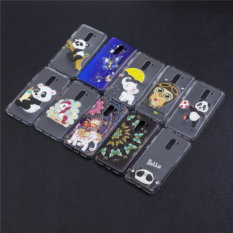 Pattern Printing Soft TPU Cover for Xiaomi Pocophone F1 / Poco F1 (India) - Hello-8