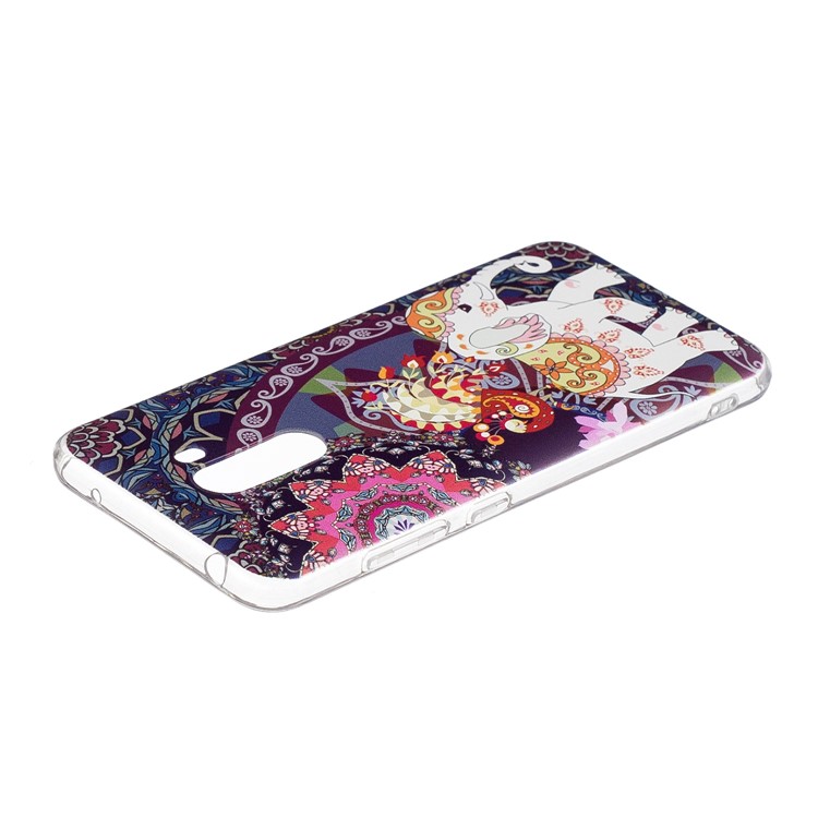 Pattern Printing Soft TPU Shell for Xiaomi Pocophone F1 / Poco F1 (India) - Lovely Elephant-4