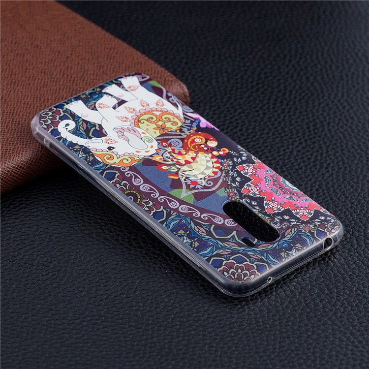 Pattern Printing Soft TPU Shell for Xiaomi Pocophone F1 / Poco F1 (India) - Lovely Elephant-7