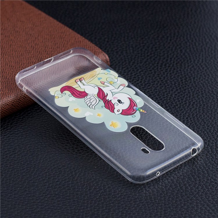 Pattern Printing Soft TPU Casing for Xiaomi Pocophone F1 / Poco F1 (India) - Unicorn-7