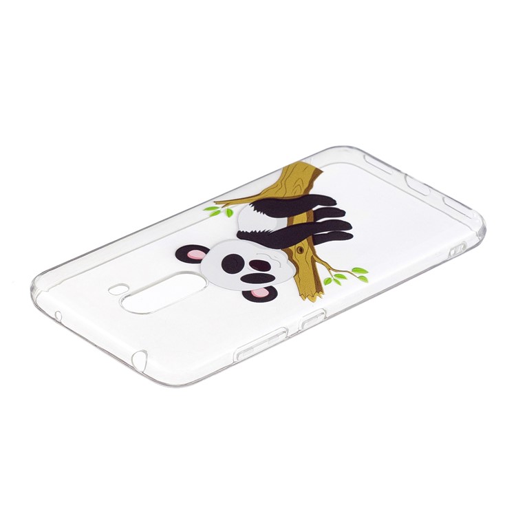 Pattern Printing Soft TPU Cell Phone Case for Xiaomi Pocophone F1 / Poco F1 (India) - Panda on Branch-4