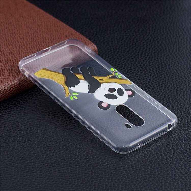 Pattern Printing Soft TPU Cell Phone Case for Xiaomi Pocophone F1 / Poco F1 (India) - Panda on Branch-7