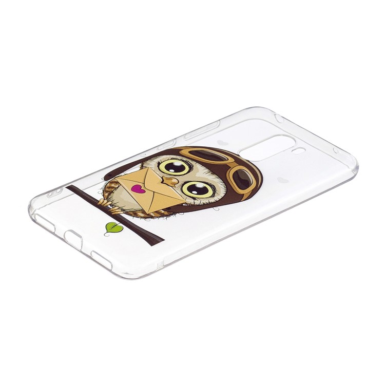 Pattern Printing Soft TPU Back Case for Xiaomi Pocophone F1 / Poco F1 (India) - Cute Owl-3