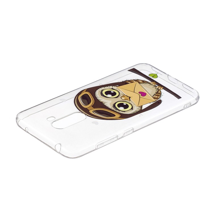 Pattern Printing Soft TPU Back Case for Xiaomi Pocophone F1 / Poco F1 (India) - Cute Owl-4