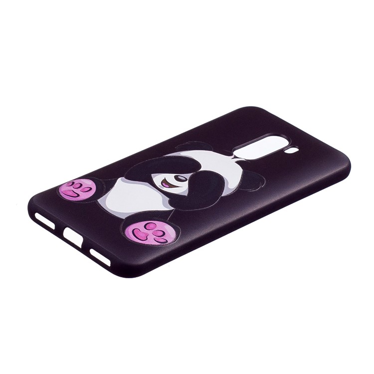 Pattern Printing Embossment Soft TPU Cover for Xiaomi Pocophone F1 / Poco F1 (India) - Cute Panda-3