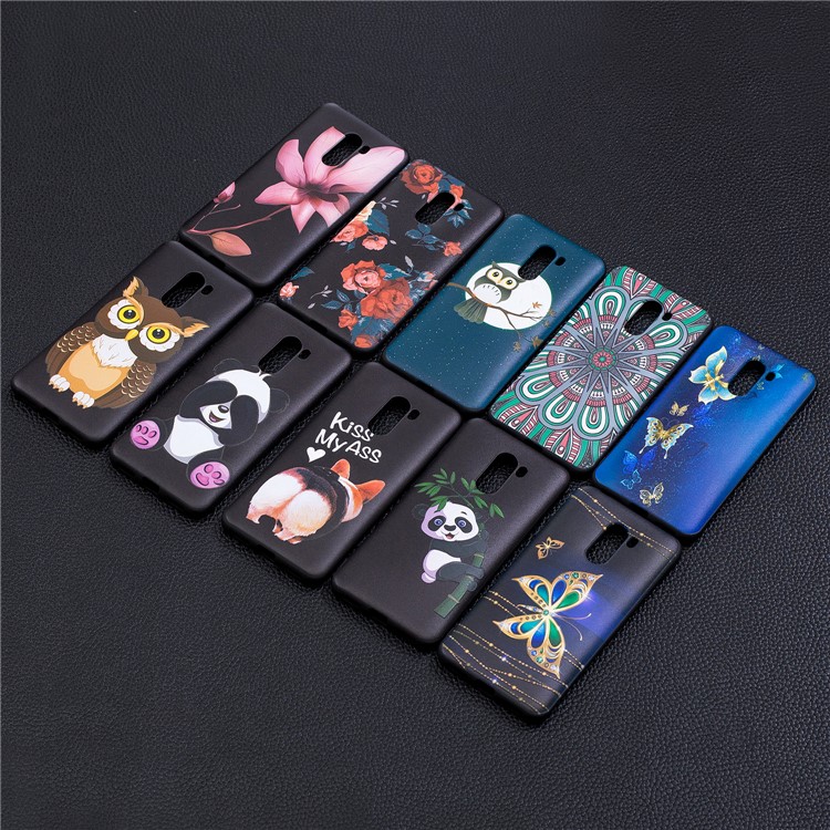 Pattern Printing Embossment Soft TPU Cover for Xiaomi Pocophone F1 / Poco F1 (India) - Cute Panda-8