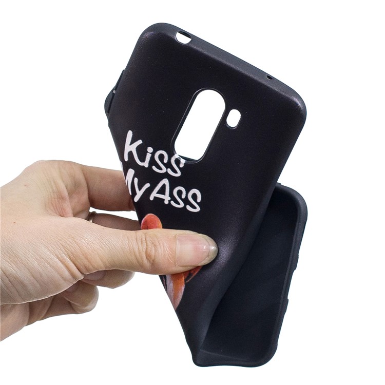 Pattern Printing Embossment Soft TPU Shell for Xiaomi Pocophone F1 / Poco F1 (India) - Kiss My Ass-5