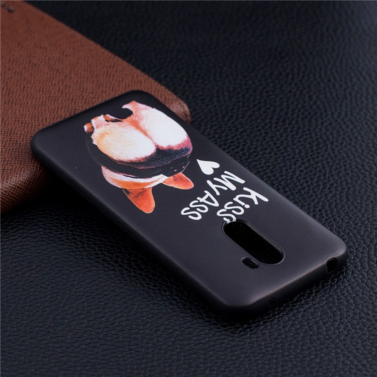 Pattern Printing Embossment Soft TPU Shell for Xiaomi Pocophone F1 / Poco F1 (India) - Kiss My Ass-7
