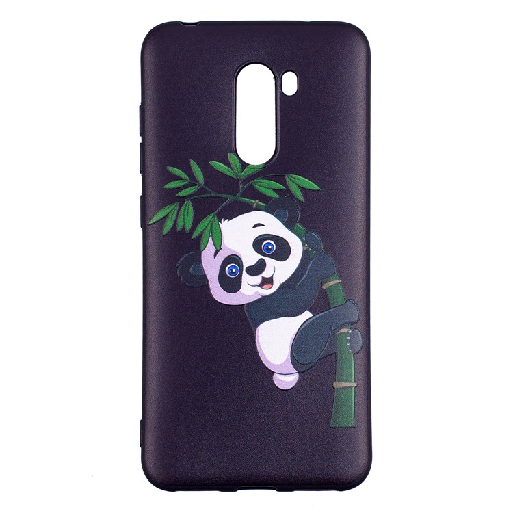 Pattern Printing Embossment Soft TPU Casing for Xiaomi Pocophone F1 / Poco F1 (India) - Panda Pattern-2