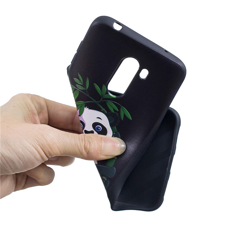 Pattern Printing Embossment Soft TPU Casing for Xiaomi Pocophone F1 / Poco F1 (India) - Panda Pattern-5