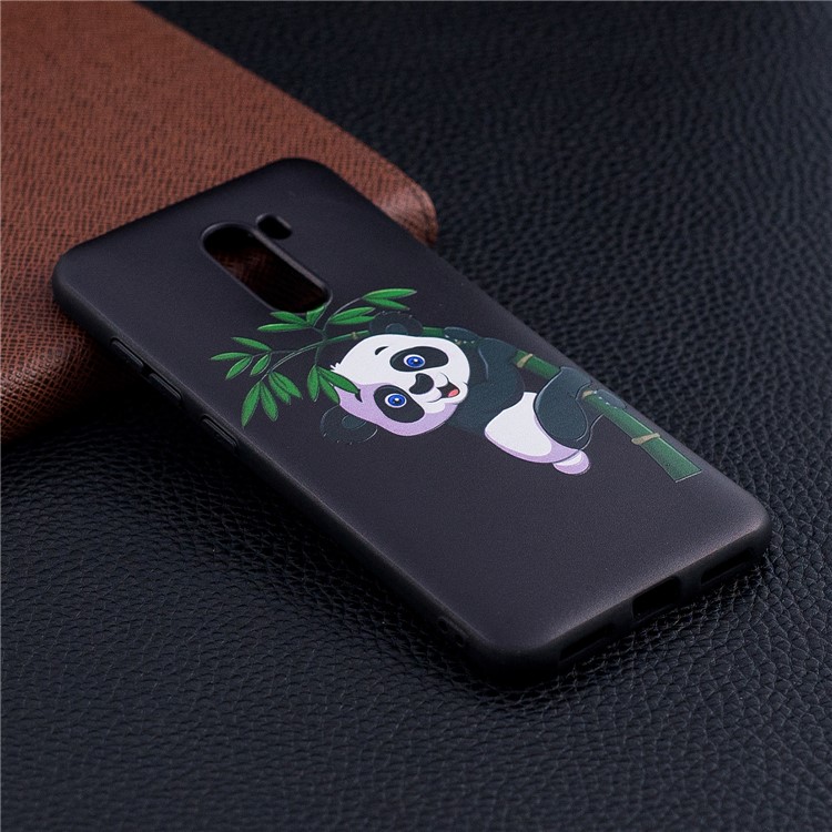 Pattern Printing Embossment Soft TPU Casing for Xiaomi Pocophone F1 / Poco F1 (India) - Panda Pattern-6