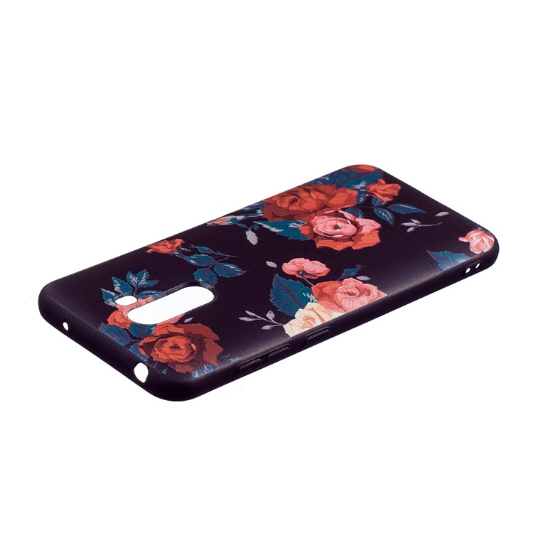 Pattern Printing Embossment Soft TPU Back Case for Xiaomi Pocophone F1 / Poco F1 (India) - Vivid Flowers-4