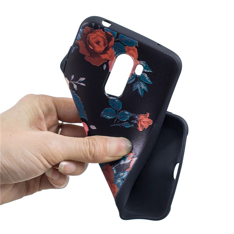 Pattern Printing Embossment Soft TPU Back Case for Xiaomi Pocophone F1 / Poco F1 (India) - Vivid Flowers-5