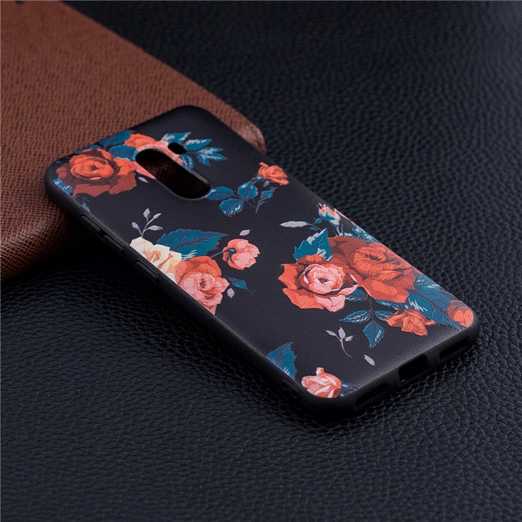 Pattern Printing Embossment Soft TPU Back Case for Xiaomi Pocophone F1 / Poco F1 (India) - Vivid Flowers-6