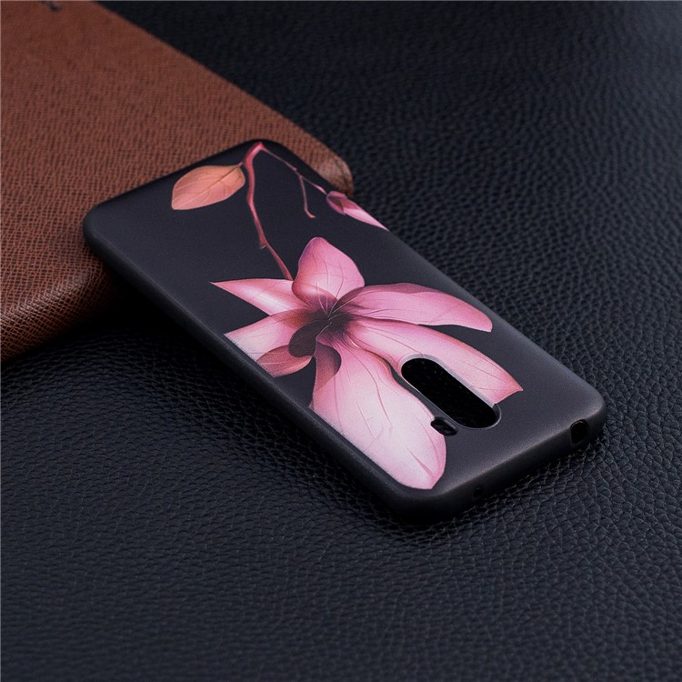 Copertina Stampata In Rilievo TPU Soft Cover Posteriore Per Pony F1 Xiaomi / Poco F1 (india) - Fiore Rosa-7
