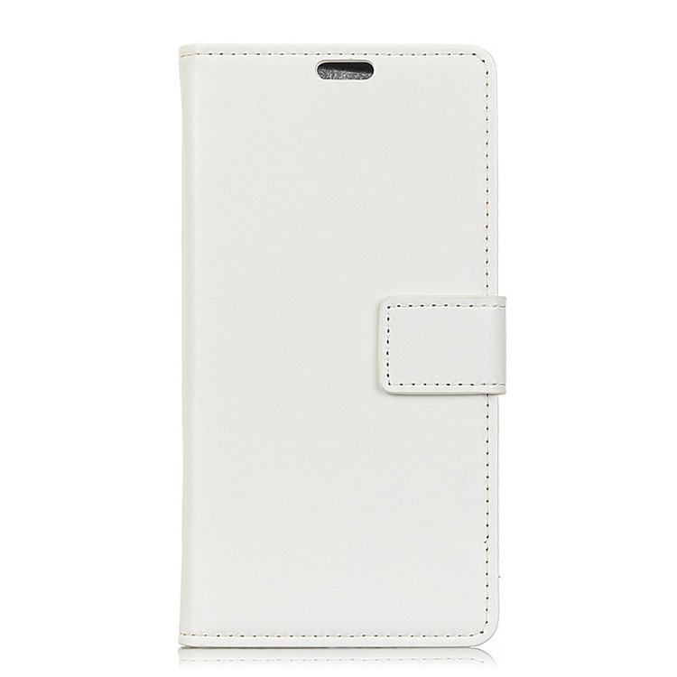 PU Leather Cover Stand Wallet Phone Case for Xiaomi Redmi note6 Pro - White-2