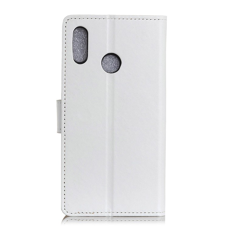 PU Leather Cover Stand Wallet Phone Case for Xiaomi Redmi note6 Pro - White-3