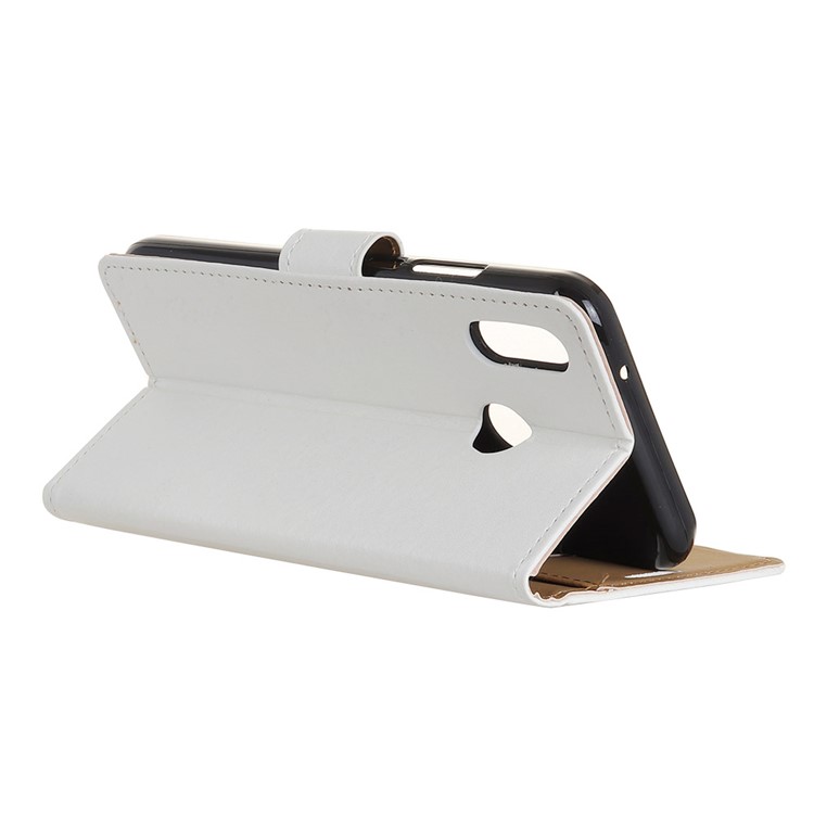 PU Leather Cover Stand Wallet Phone Case for Xiaomi Redmi note6 Pro - White-7
