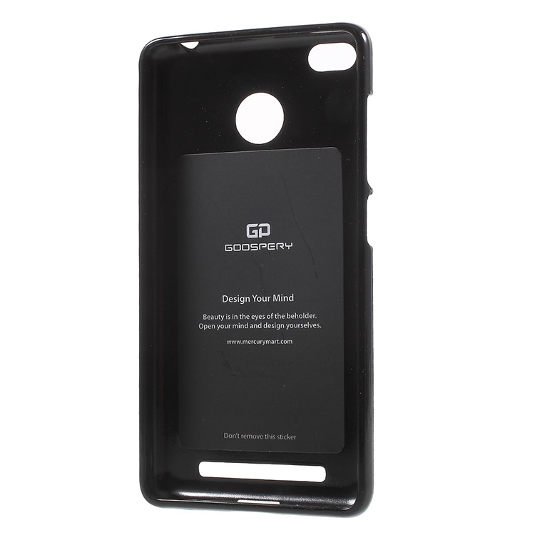 MERCURY GOOSPERY for Xiaomi Redmi 3s Glitter Powder Gel TPU Case - Black-3