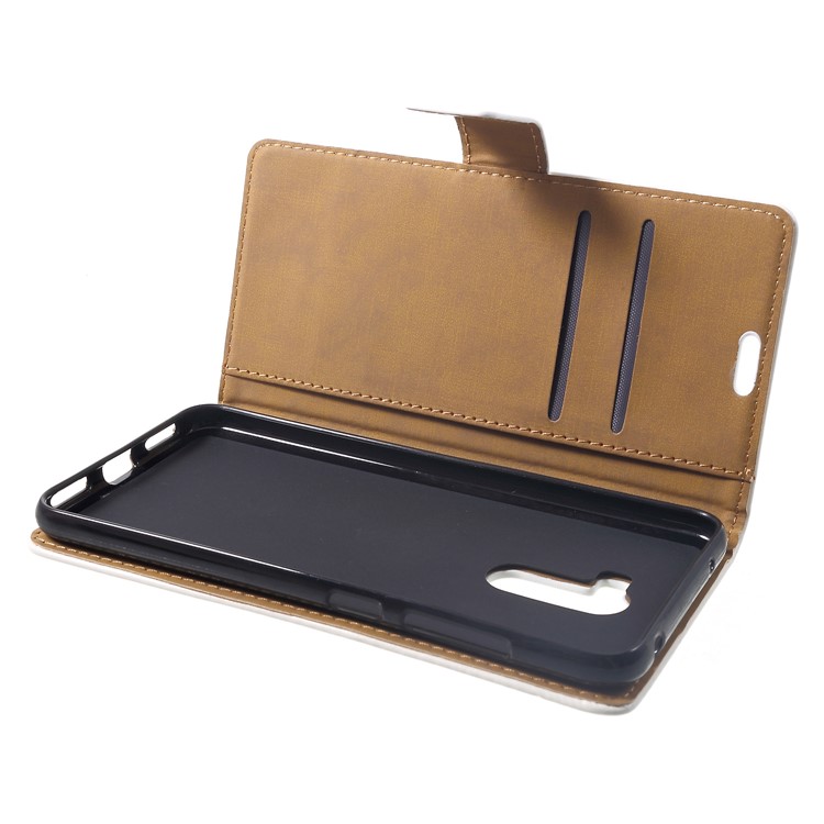Pattern Printing Wallet Stand Leather Phone Case for Xiaomi Pocophone F1 / Poco F1 (India) - Girl Releasing Balloon-6