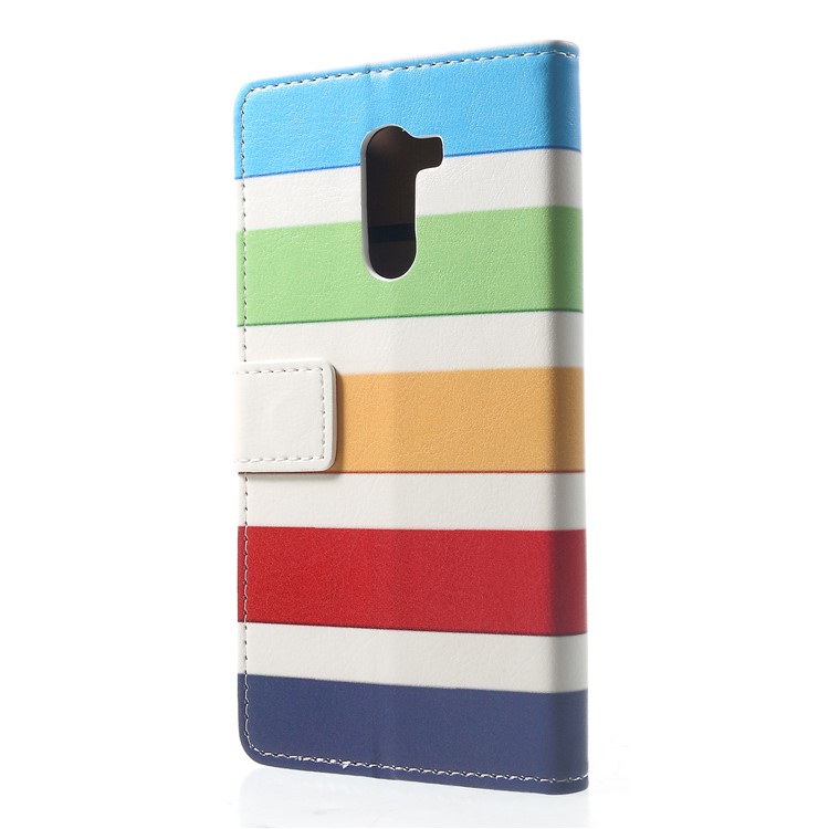 Pattern Printing Wallet Stand Leather Phone Shell for Xiaomi Pocophone F1 / Poco F1 (India) - Colorized Stripes-2