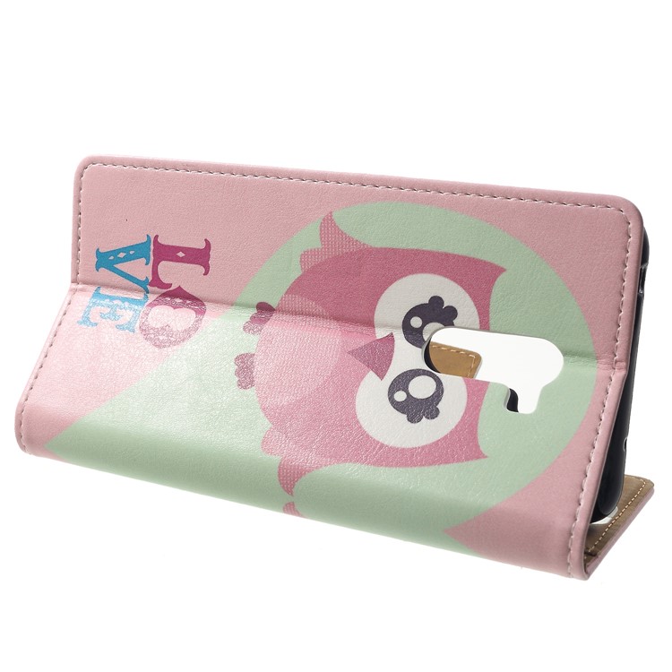 Pattern Printing Wallet Stand Leather Cell Phone Case for Xiaomi Pocophone F1 / Poco F1 (India) - Owl and Love Word-4