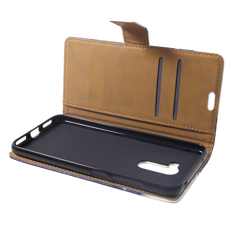 Pattern Printing Wallet Stand Leather Cell Phone Cover for Xiaomi Pocophone F1 / Poco F1 (India) - Jeans with Zipper-5